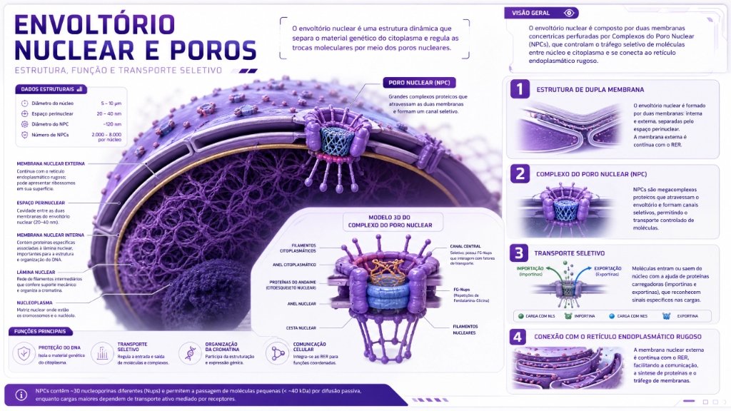 Envoltório Nuclear e Poros